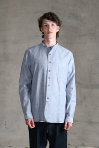 Image 1 of BED SHIRT - blue chambray