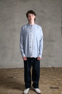 Image 8 of BED SHIRT - blue chambray