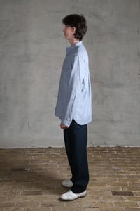 Image 10 of BED SHIRT - blue chambray