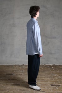 Image 14 of BED SHIRT - blue chambray