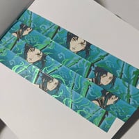 Image 2 of Xiao Genshin Impact Green Foil Washi Tape