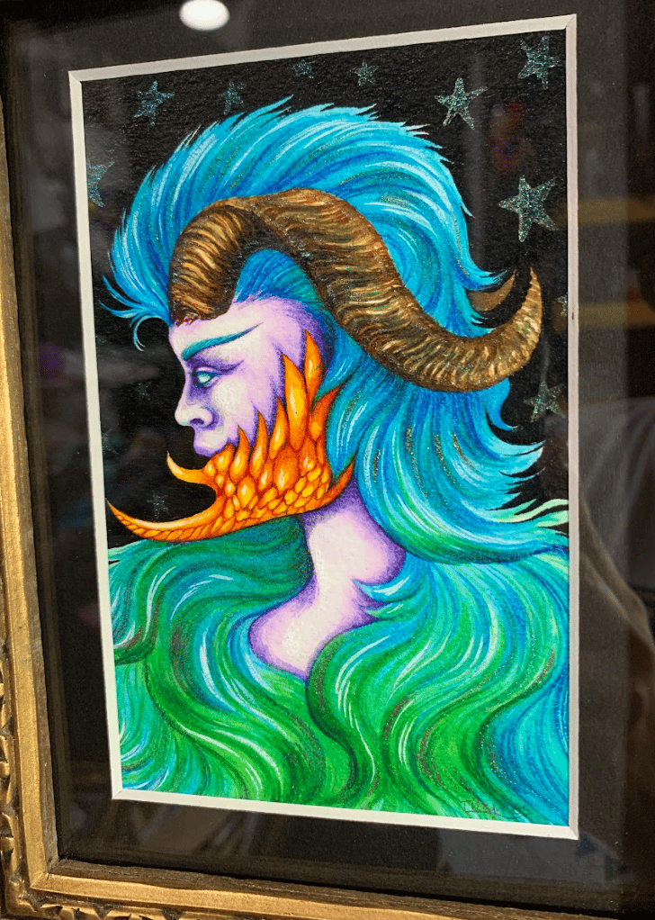 Image of STARCHILD original watercolor and ink painting