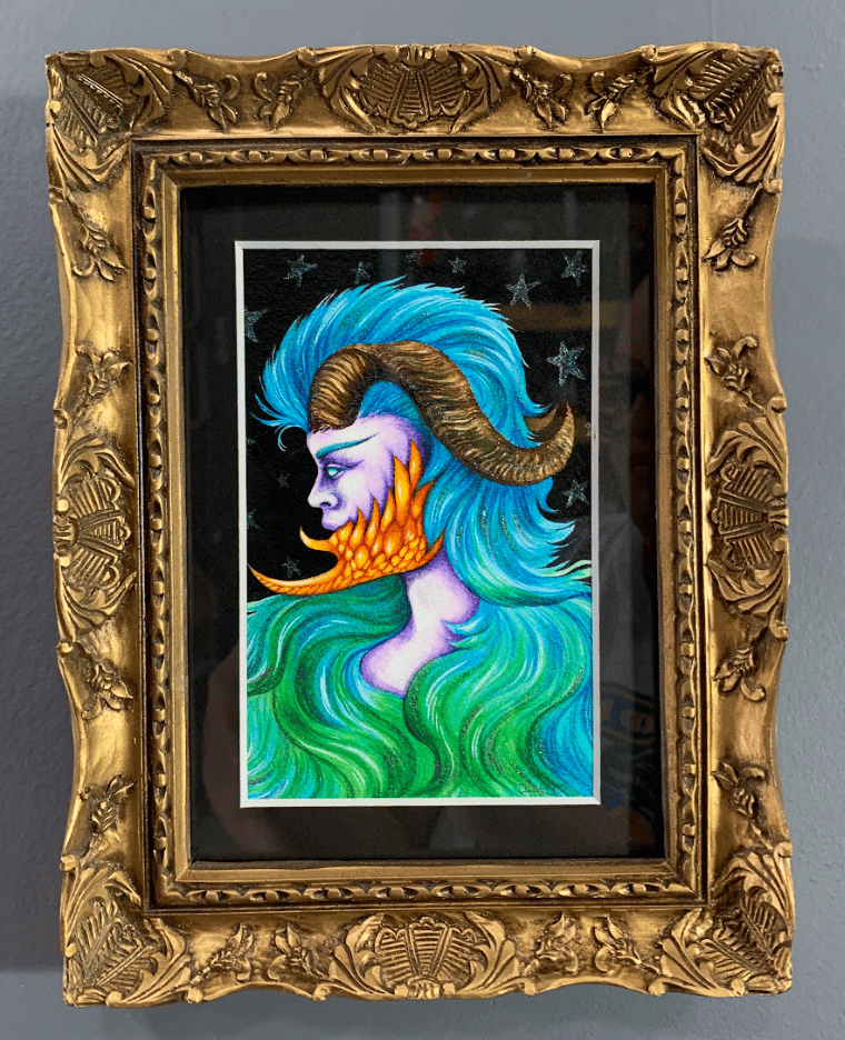 Image of STARCHILD original watercolor and ink painting