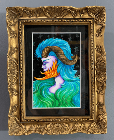 Image of STARCHILD original watercolor and ink painting