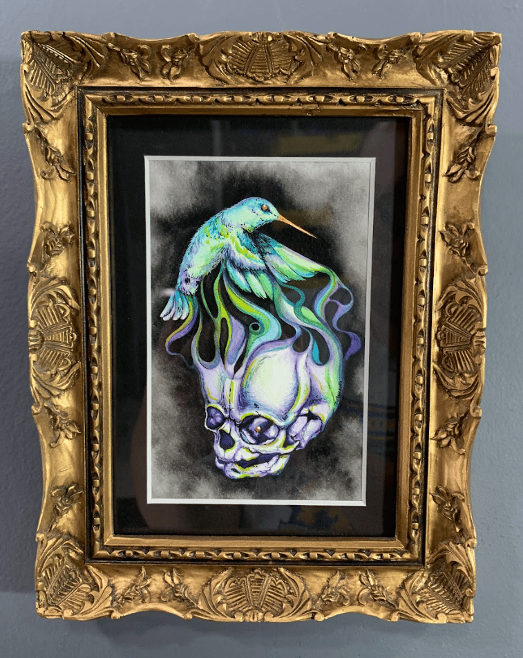 Image of SPIRIT original watercolor and ink painting