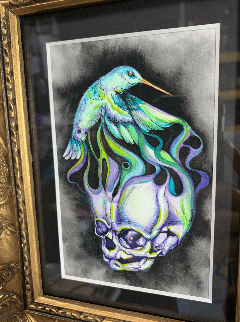 Image of SPIRIT original watercolor and ink painting