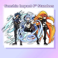 Image 1 of Genshin Impact Acrylic Standees - Diluc - Kaeya - Ganyu