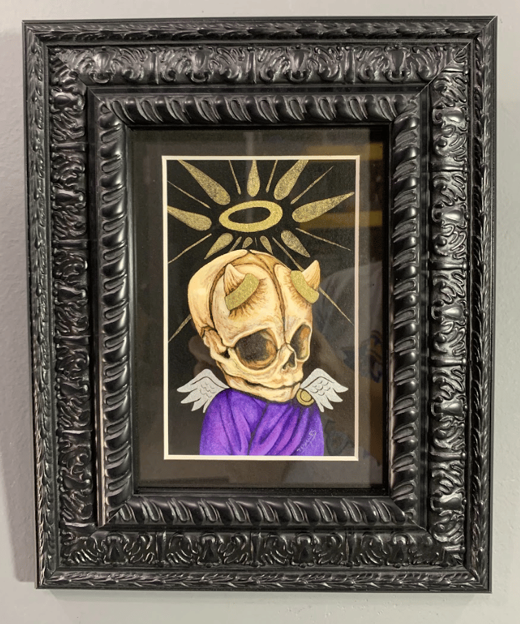 Image of LITTLE ALEXANDER original watercolor and ink painting
