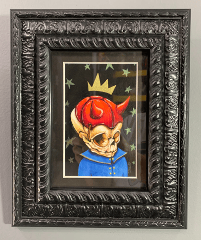 Image of LITTLE DAMIAN original watercolor and ink painting