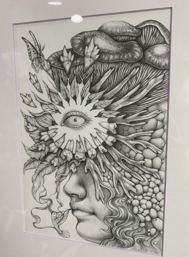 Image of LOST, FOUND, AND UNBOUND original graphite drawing
