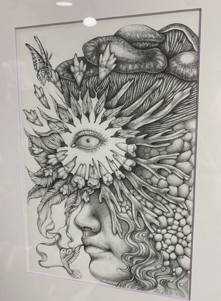 Image of LOST, FOUND, AND UNBOUND original graphite drawing