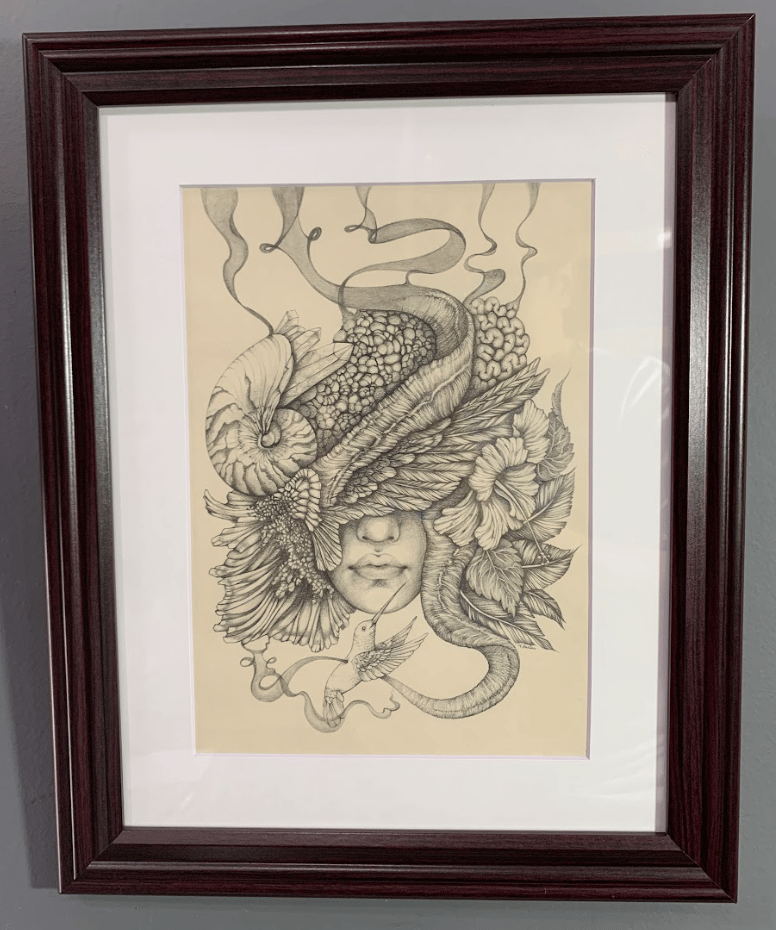 Image of DECADENT OBSCURITY original graphite drawing