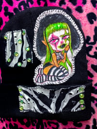Image 2 of Green Squeak Beanie
