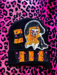 Image 2 of Orange Squeak Beanie