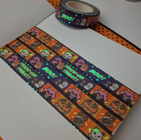 Image 3 of Pink Jr. & Friends - Trick-or-treat Glow-in-the-dark Washi Tape