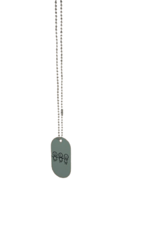 "Amigos" Dog Tag Necklace