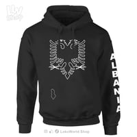 Image 1 of Albania, Futbol, Soccer, AM00, Unisex Black Hoodie