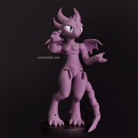 Image 4 of NEW DESIGN Dragoness - 1/6 Resin Cast BJD