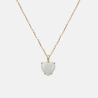 Image 1 of Mini Opal Heart Necklace