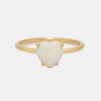 Image 1 of Opal Heart Ring