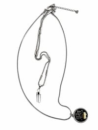 Image 2 of Caledonia Necklace │Microchip Circuit Board Pendant Necklace with Quartz Crystal – Tech Jewelry