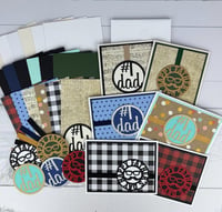 Image 1 of Father's Day Card Making Kit for Adults to DIY 6 Handmade Cards for Dad, Grandpa and Grandfather