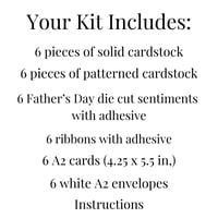 Image 15 of Father's Day Card Making Kit for Adults to DIY 6 Handmade Cards for Dad, Grandpa and Grandfather