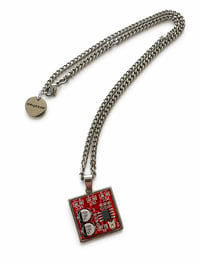 Image 2 of Finch Necklace│Square Microchip Circuit Board Pendant Necklace – Futuristic Tech Jewelry