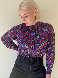 Image 1 of Vintage Long Sleeve Eable Narge Shirt with Fun Bold Print 