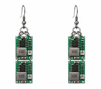 Kipling│Microchip Circuit Board Earrings with Dangling PCB Chips – Tech Jewelry