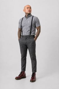 Image 1 of JEGGAE SHIRT 'J-GREY' MEN'S SHORT & LONG SLEEVE