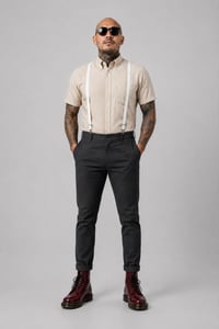 Image 1 of JEGGAE SHIRT 'J-BEIGE' MEN'S SHORT & LONG SLEEVE