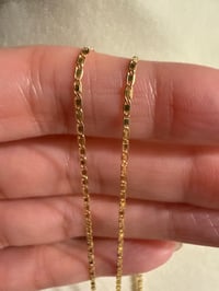Image 3 of 10K Gold Anchor Chain Necklace | 20” Mariner Chain | Dainty Gold Necklace