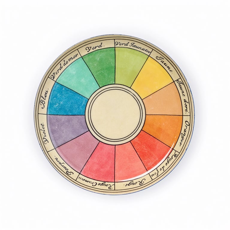 PLATEAU ROND CERCLE CHROMATIQUE