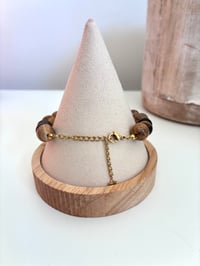 Image 2 of BRACELET JASPE PAYSAGE-OEIL DE TIGRE