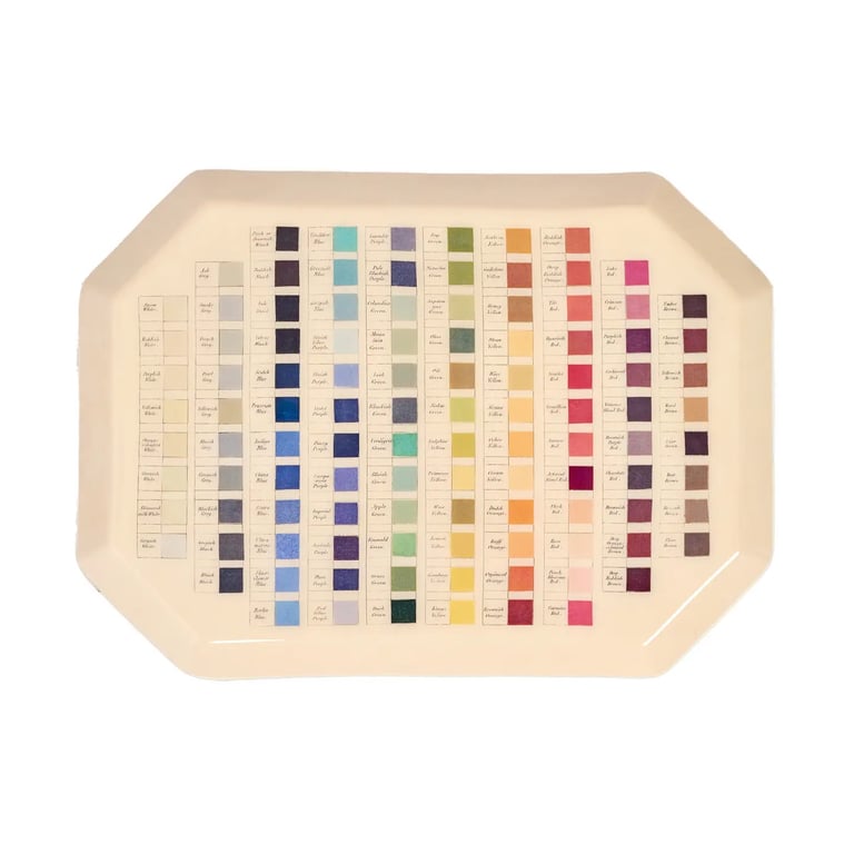 PLATEAU ÉMAILLÉ COULEURS