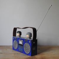 Image 3 of artist prototype - blue boombox