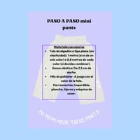 Image 3 of PATRÓN MINI PANTS- WORKSHOP ONLINE 