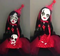 Sabrina, clown doll, creepy doll