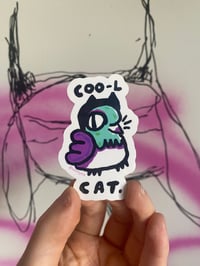 Image 1 of Coo-l cat Sticker
