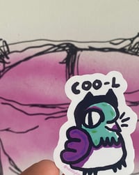Image 2 of Coo-l cat Sticker