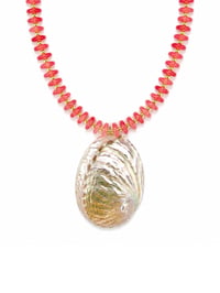 Image 1 of The Concha Necklace ~Coral Pink