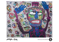 Image 1 of A3 Giclée Art Print — THE GRIT AND THE GREMLINS — collaboration with Edge and Marc Craig