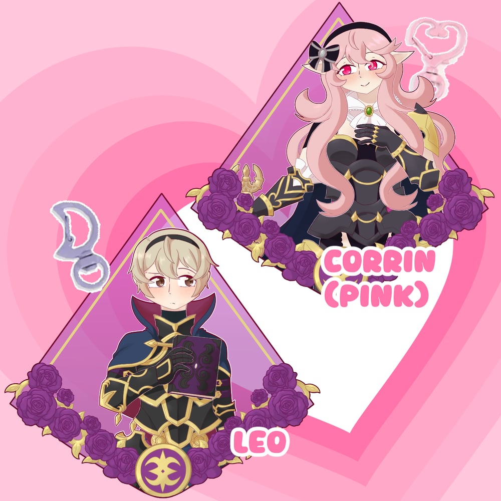 Image of 3in Fire Emblem Gold Stamped Charms by Rocky