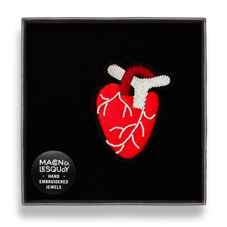 BROCHE BRODÉE COEUR - MACON & LESQUOY (PLUSIEURS MODÈLES) Image 20