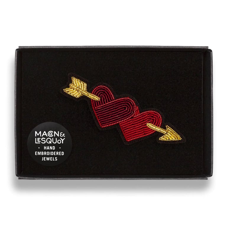 BROCHE BRODÉE COEUR - MACON & LESQUOY (PLUSIEURS MODÈLES) Image 15