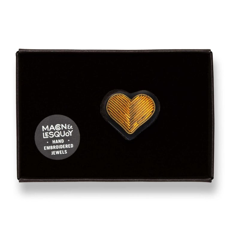 BROCHE BRODÉE COEUR - MACON & LESQUOY (PLUSIEURS MODÈLES) Image 19