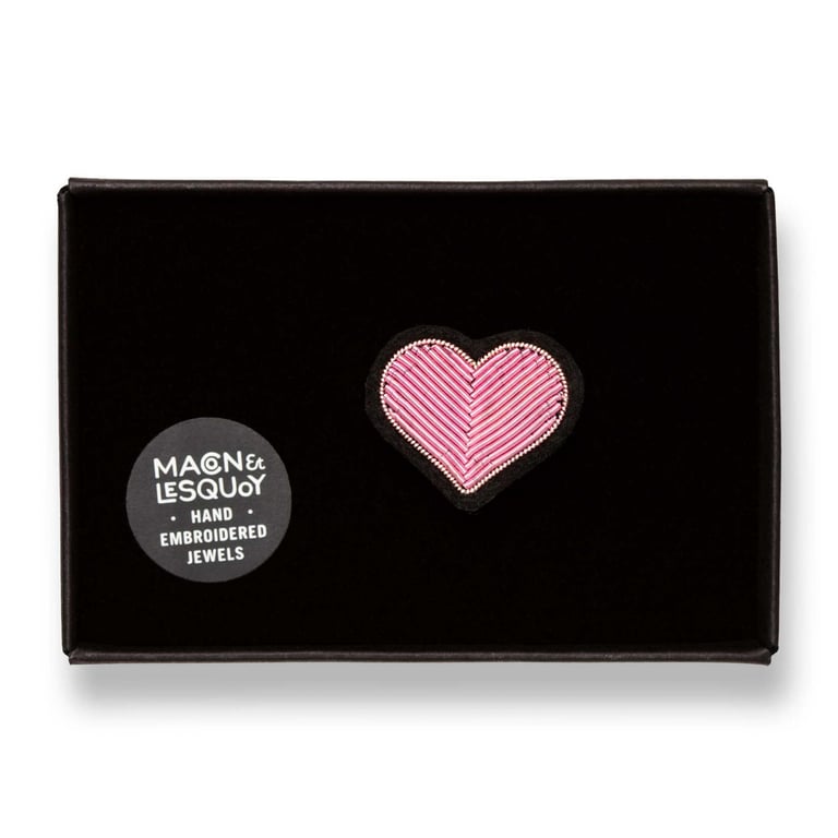 BROCHE BRODÉE COEUR - MACON & LESQUOY (PLUSIEURS MODÈLES) Image 18