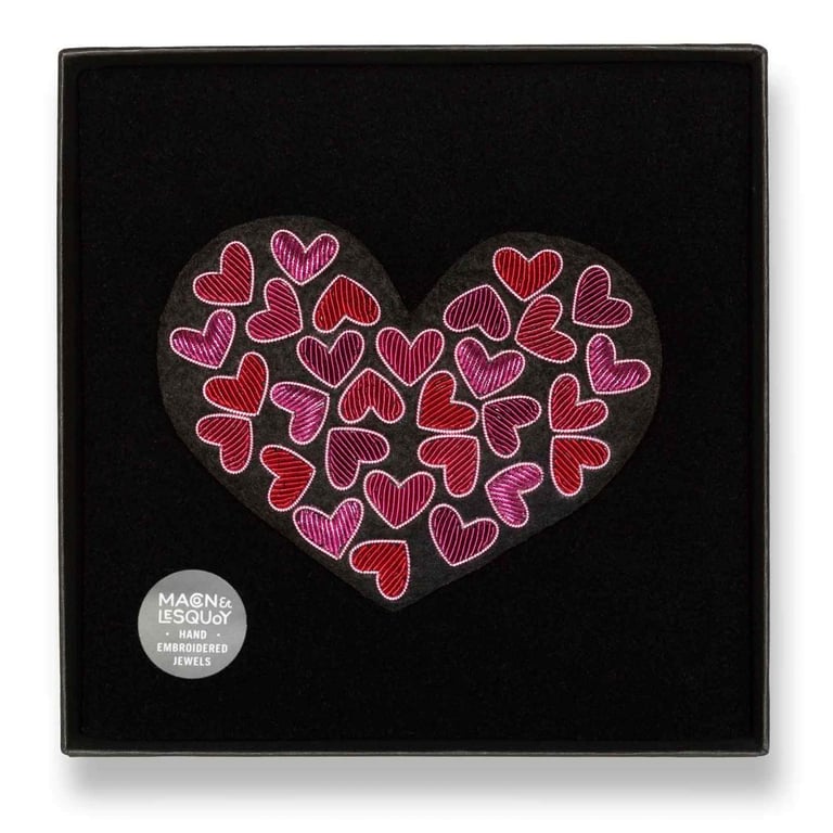 BROCHE BRODÉE COEUR - MACON & LESQUOY (PLUSIEURS MODÈLES) Image 21