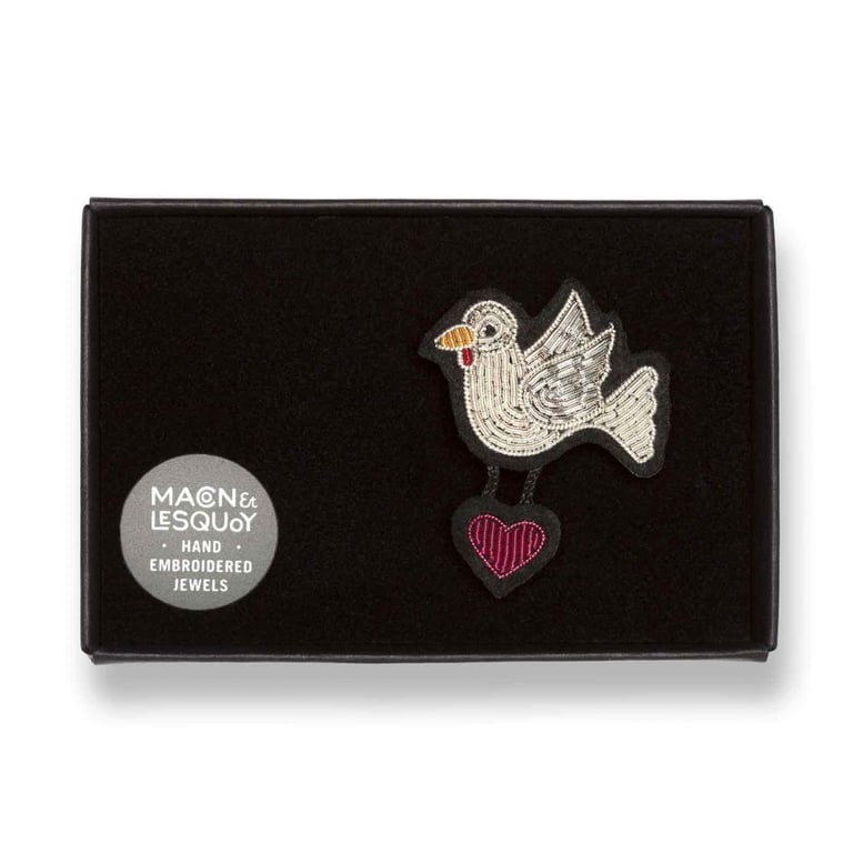 BROCHE BRODÉE AMOUR - MACON & LESQUOY (PLUSIEURS MODÈLES) Image 16